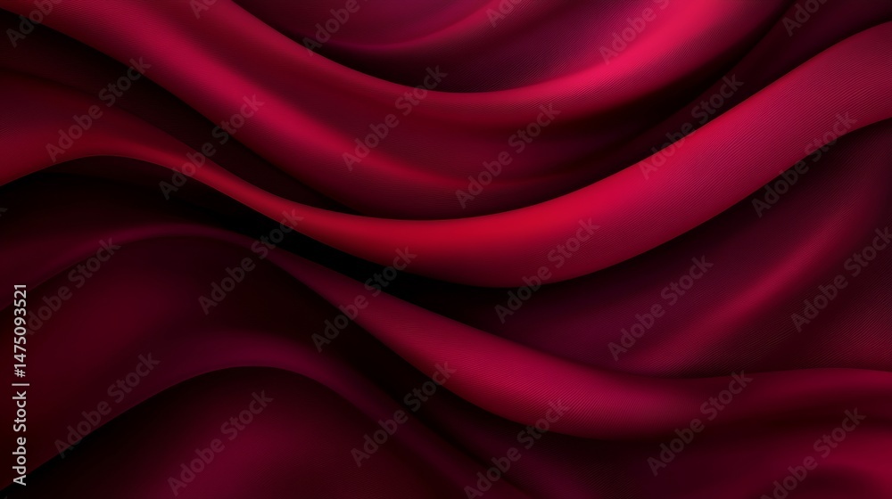 Obraz premium A rich burgundy plain color background with a velvety, luxurious feel,