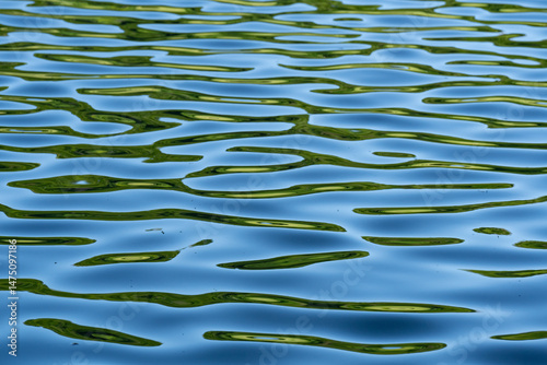 Blue water surface