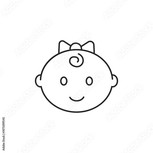 Baby care editable stroke outline icon