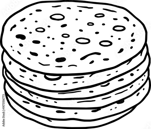 Stack of Fluffy Pancakes Delicious Breakfast Treat