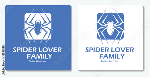 Spider Simple Logo Vector Flat Design