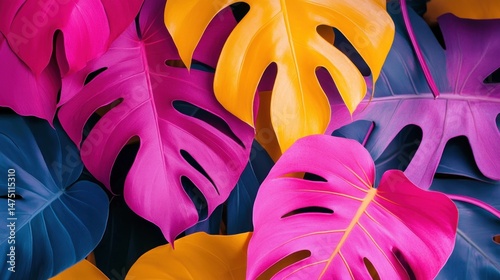 Vibrant Tropical Leaves