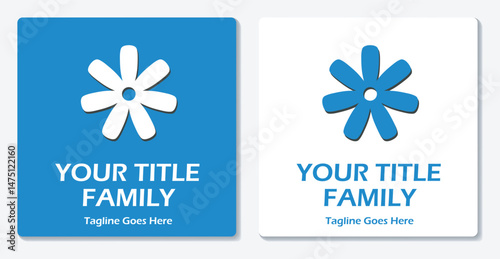 Flower Logo Icon Simple Vector Flat Design