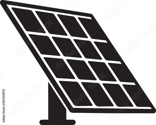 solar panel isolated on white