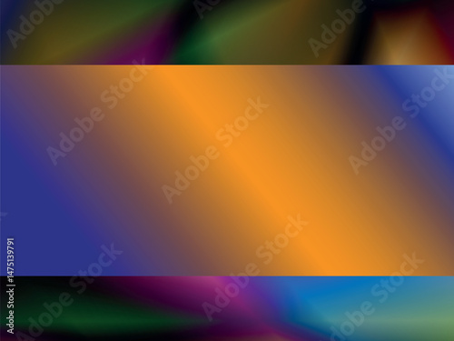 Vibrant gradient banner design, blue to orange, website graphic with copy space