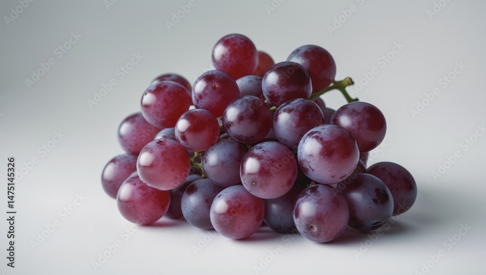 White background with isolated ripe grape White background with isolated ripe grape