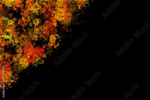 Black And Yellow Gradient With Grainy Noise, Background For Banner Brochure Template