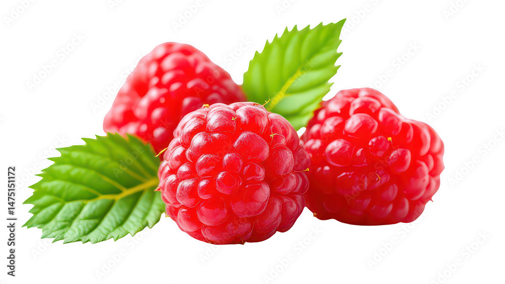 Fresh Red Raspberries with Green Leaves Isolated on Black Background High Resolution Image Perfect for Food Blogs Recipes Websites and Culinary Designs Delicious Juicy Fresh Red Raspberries with Green Leaves Isolated on Black Background High Resolution Image Perfect for Food Blogs Recipes Websites and Culinary Designs Delicious Juicy