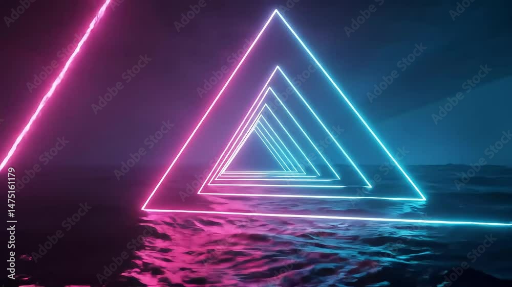 Amazing Neon Laser light tunnel	
