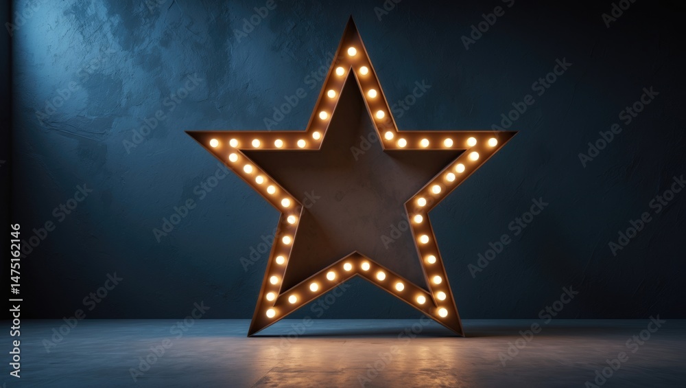 Fototapeta premium Star at photo shoot location