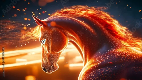 From the fire horse comes fire and rays with lights that illuminate the universe in 2026