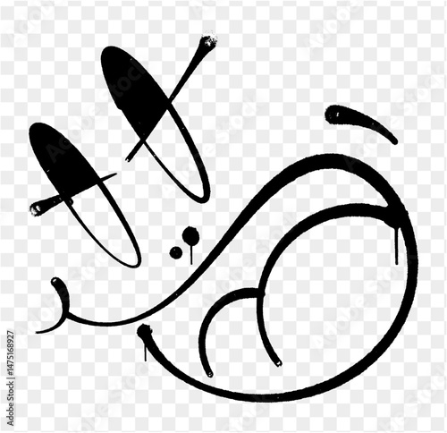 spray smile face graffiti style