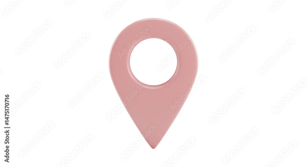 Isolated Location Pin Isolated Location Pin