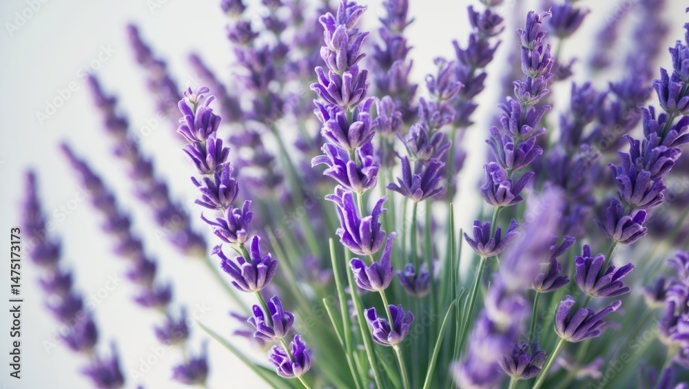 Obraz premium Background featuring isolated natural lavender flowers