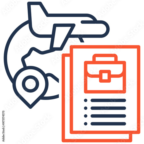 Work Visa  icon