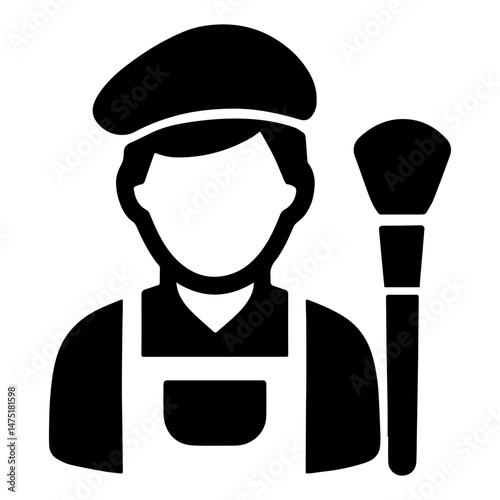 Makeup artist icon on white background vector
Movie vector icon