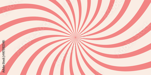 Retro background with rays or stripes in the center. Sunburst or solar burst retro background. Starburst abstract background. Vector illustration