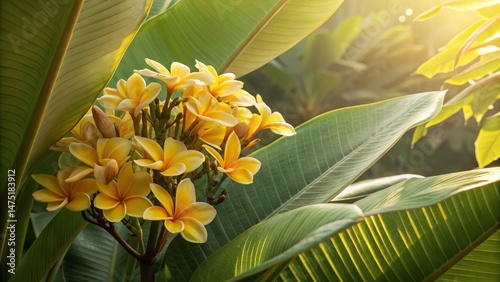 Golden Plumeria Cluster in ...