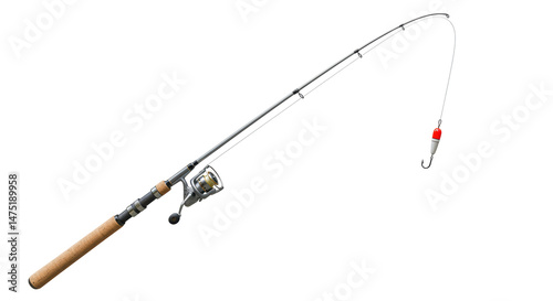 Isolated Fishing Pole