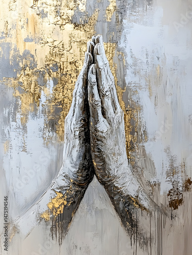 Praying Hands Painting