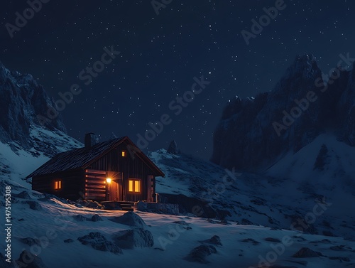 house in the mountains
