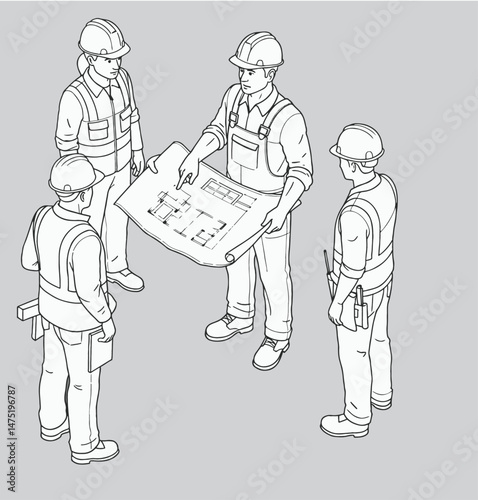 Architect and contractors_Axonometric view