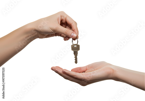 Handing Over Keys: Real Estate, Home Sale, New Home