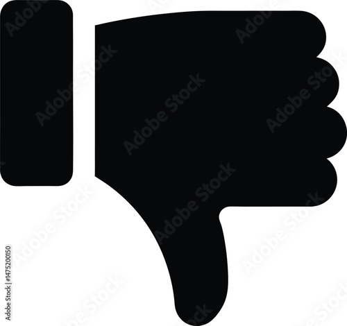 thumbs down icon vector illustration