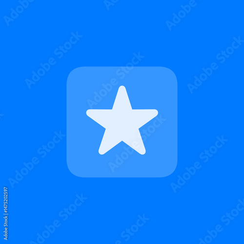 Star Square Filled Icon