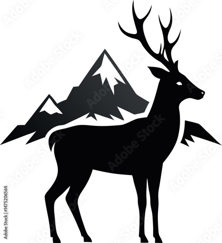deer silhouette vector