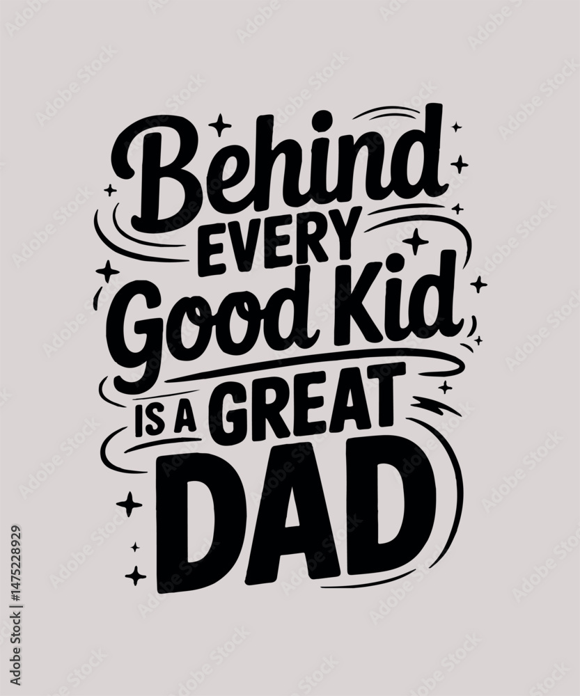 Fototapeta premium Father's Day T-shirt Design