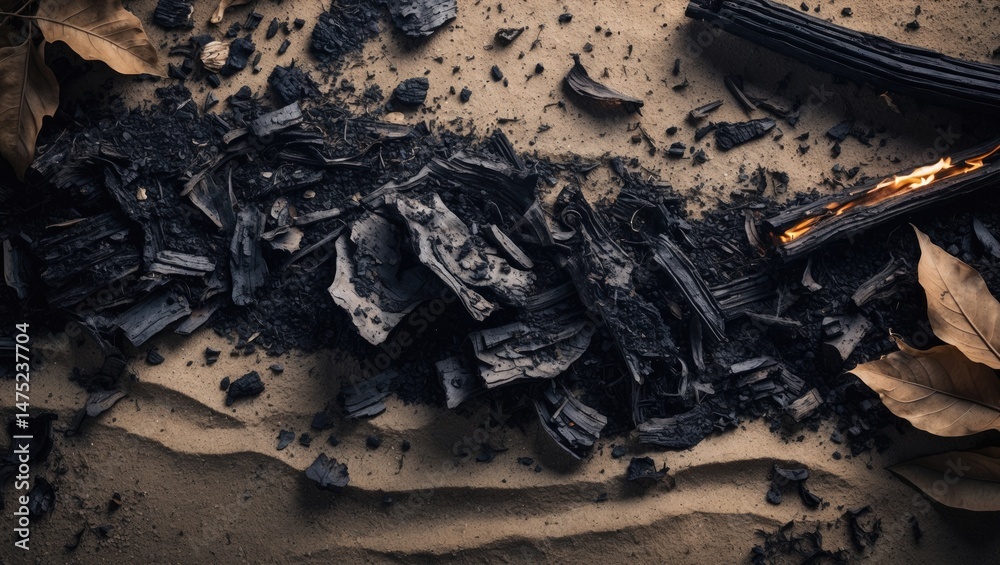 Fototapeta premium Abstract Sand and Ash Surface Texture for Construction and Architecture Backdrop