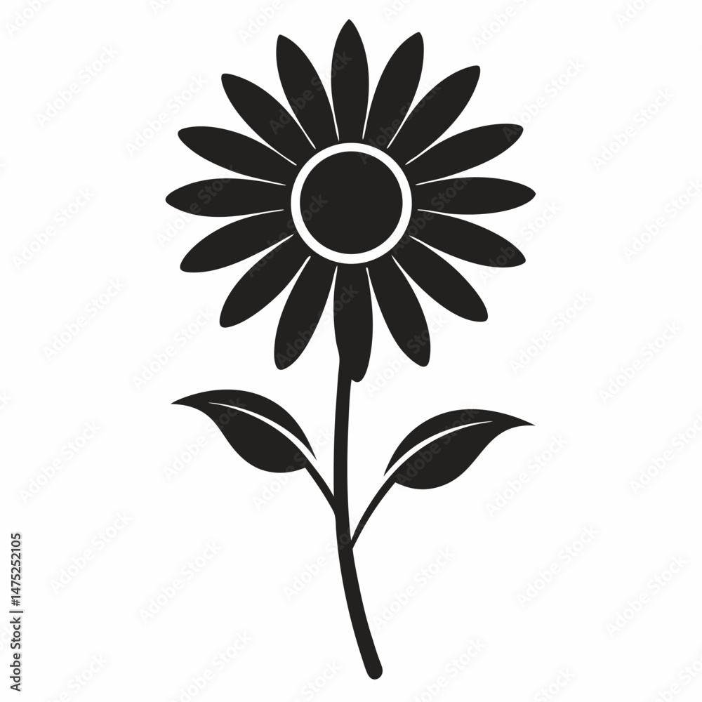 Fototapeta premium Iris flower clipart design illustrations vector on white background