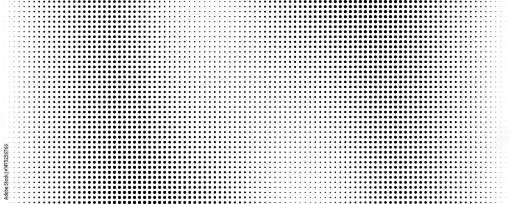 Gradient horizontal dot texture pattern in pop art style. Halftone black dots. Modern abstract monochrome vector illustration. Art & Illustration Gradient horizontal dot texture pattern in pop art style. Halftone black dots. Modern abstract monochrome vector illustration. Art & Illustration