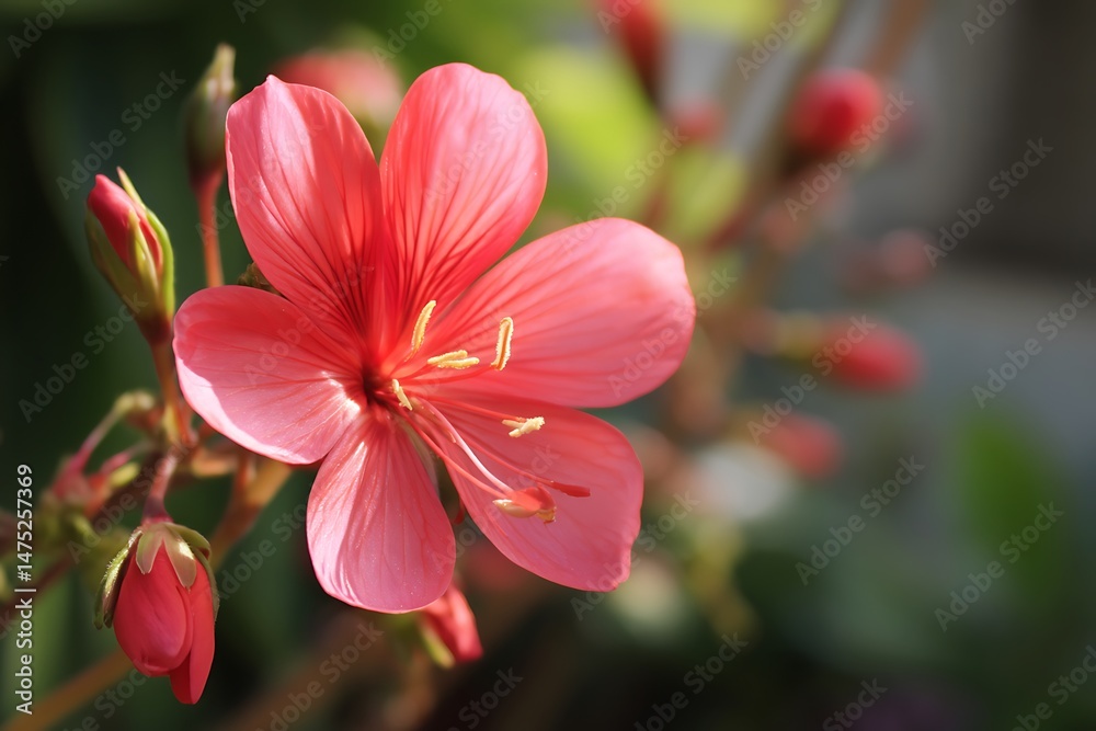 Fototapeta premium Stylish Flower Symbolizing Passive Income and Wealth Growth 