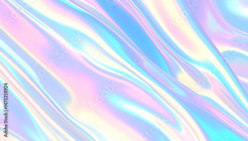 パステル調の虹色プリズムのホログラム,メタリック背景,Y2K,Holographic,metallic,background,flowing,prismatic,rainbow,colors,glossy,