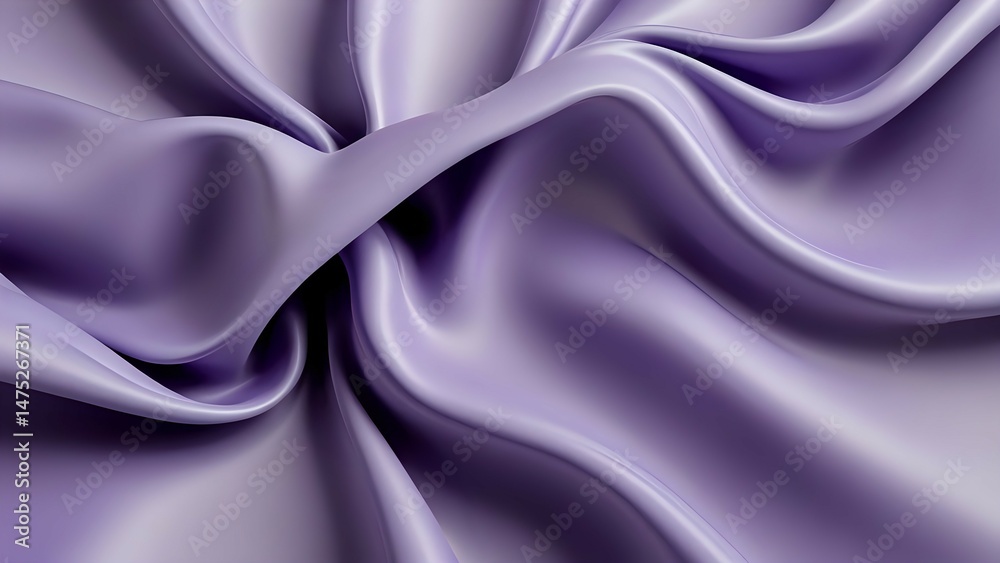 Fototapeta premium Fluid abstract background in ash grey and pale lavender, smooth silky finish for editorial layouts and modern interface elements.