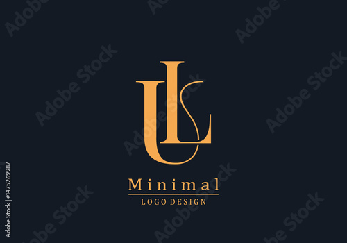 Minimal UL monogram design