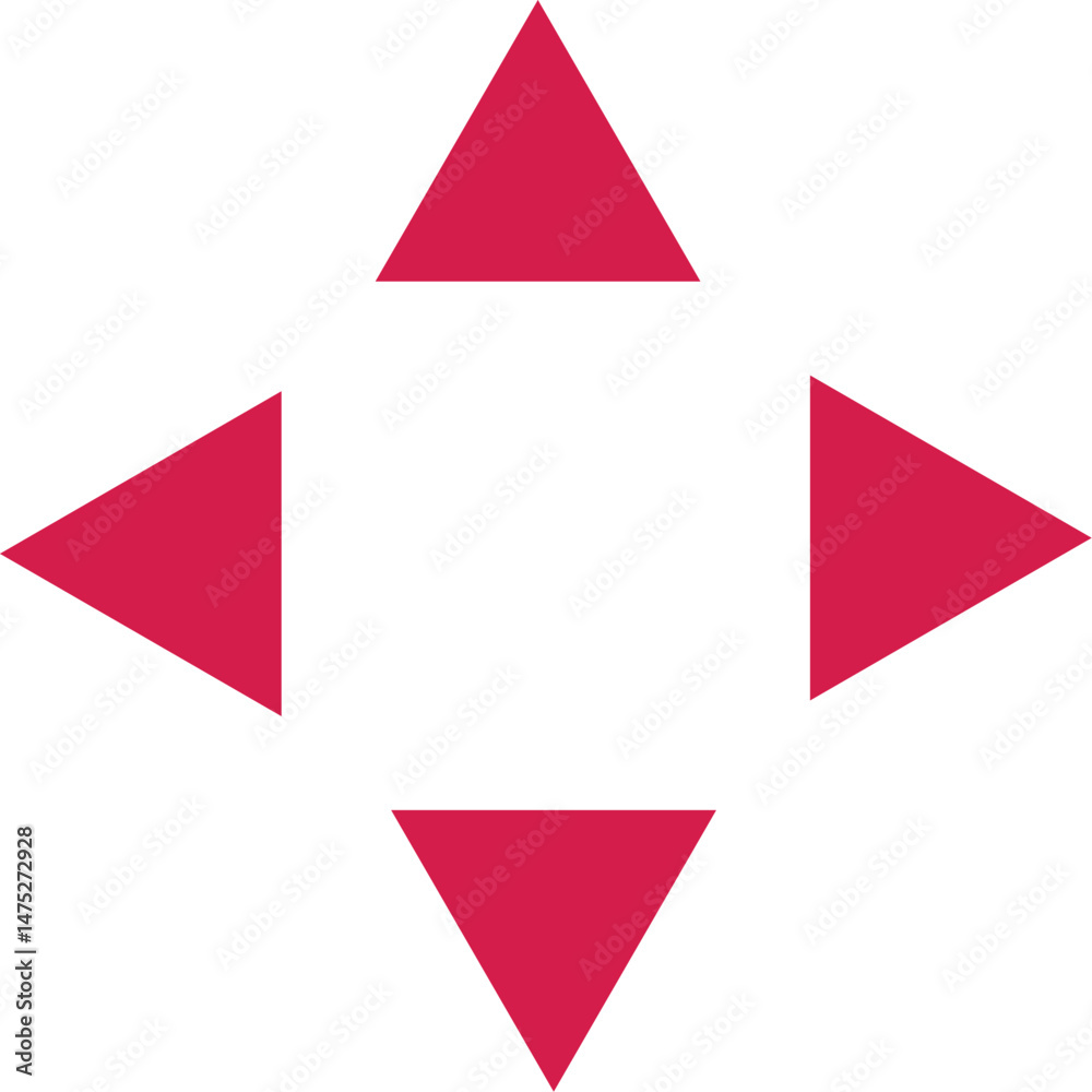 Red Geometric Triangle Logo – Modern, Minimalist, and Symmetrical Design.Eps Red Geometric Triangle Logo – Modern, Minimalist, and Symmetrical Design.Eps
