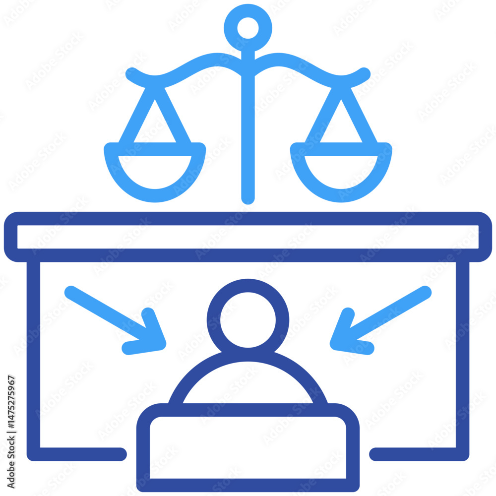 Fototapeta premium Defendant Icon