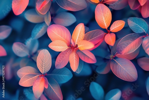 Colorful leaves in various shades adorn a surface, showcasing nature's palette in a vibrant arrangement during autumn