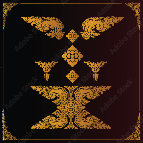 Photos kbach khmer drawing vector draw art graphic cambodia