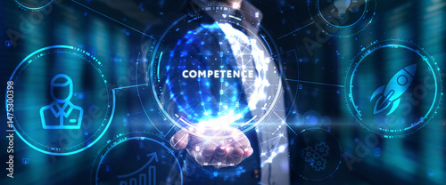 Business, Technology, Internet and network concept. Competence Skill Personal development.