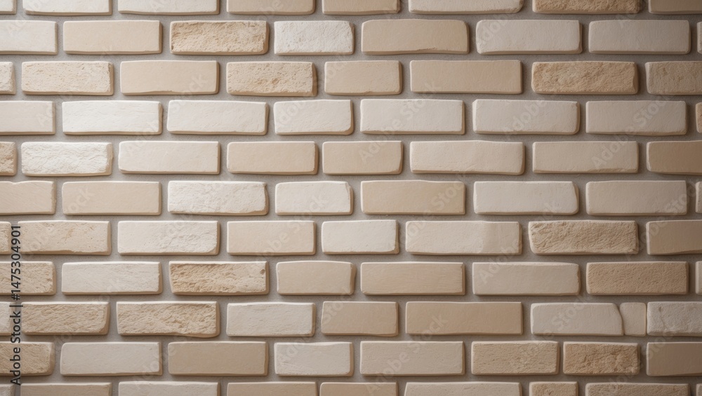 Obraz premium Ceramic Elevation Tiles and Cement Blocks with Seamless Brick Pattern Background