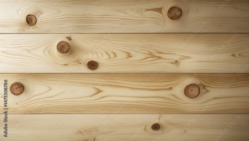 Fototapeta premium Pine panel with natural knots