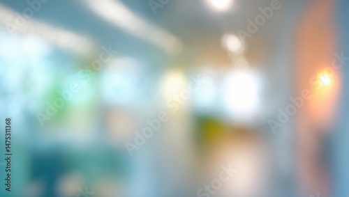 Wallpaper Mural Modern Office Space with Bright Blur and Light Reflection in a Clean Environment Torontodigital.ca