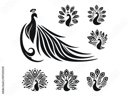 Peocock Vector Icon Pack