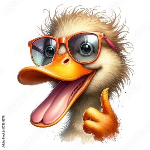 funny cartoon illustration