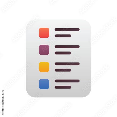 Fitness Program Vector icon