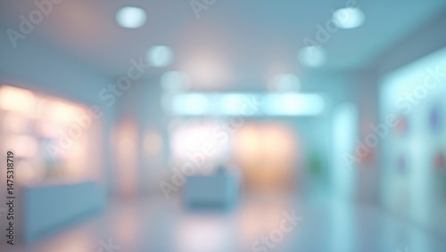 Wallpaper Mural Clean White Interior of a Medical Facility with Blurred Background and Store Design Torontodigital.ca